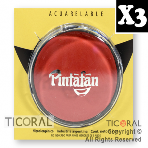MAQUILLAJE ARTISTICO PINTAFAN ROJO 9.2GR 6-05 (PACK X 3 UNID)